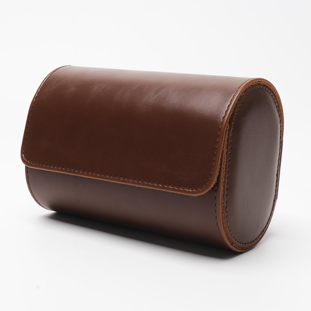 Watch Roll - Brown Leather