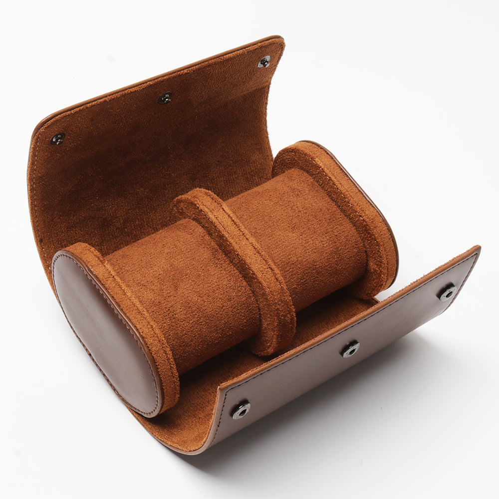 Watch Roll - Brown Leather