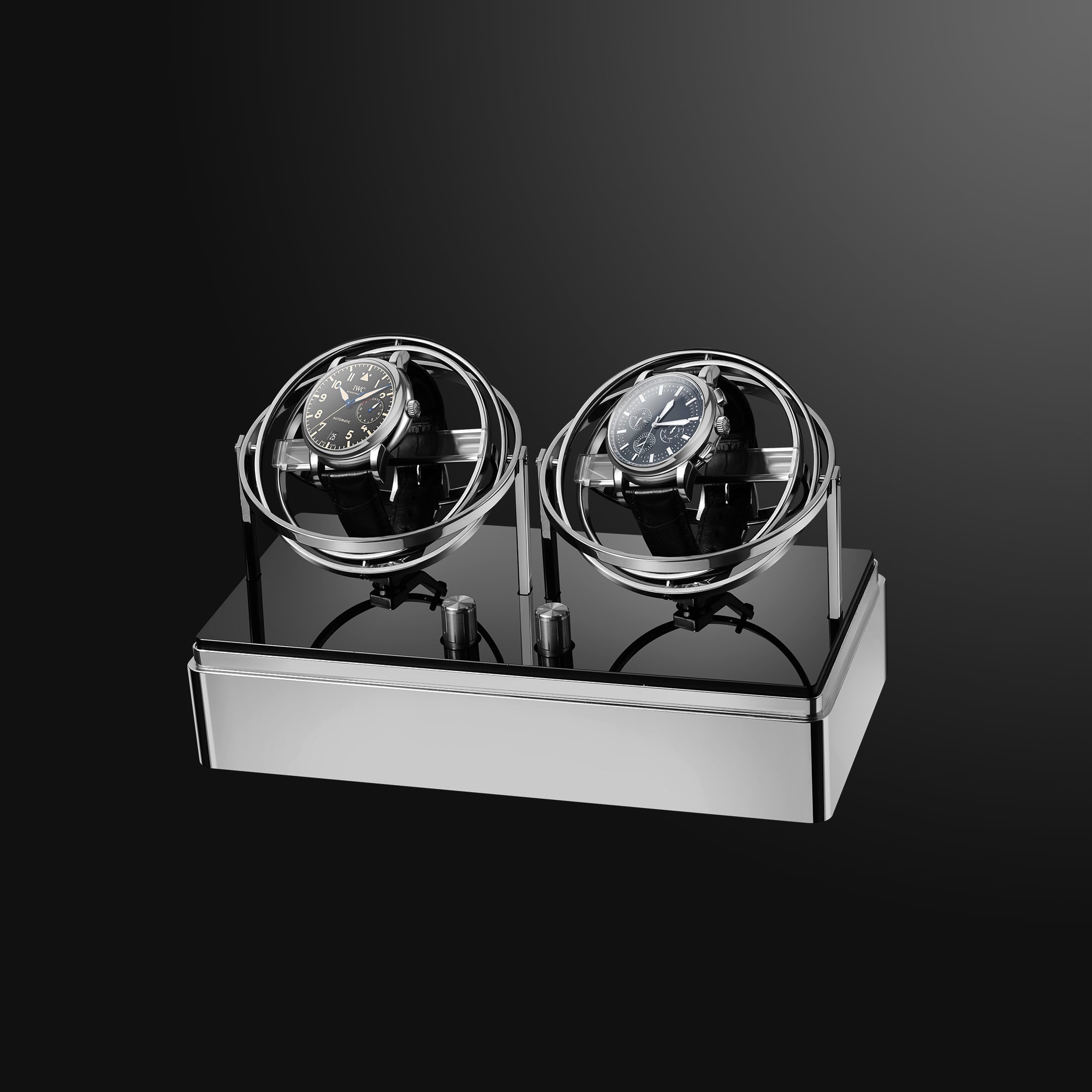 Watch Winder - Orbit Y2 Silver Edition - Gyro Automatic Watch Winder