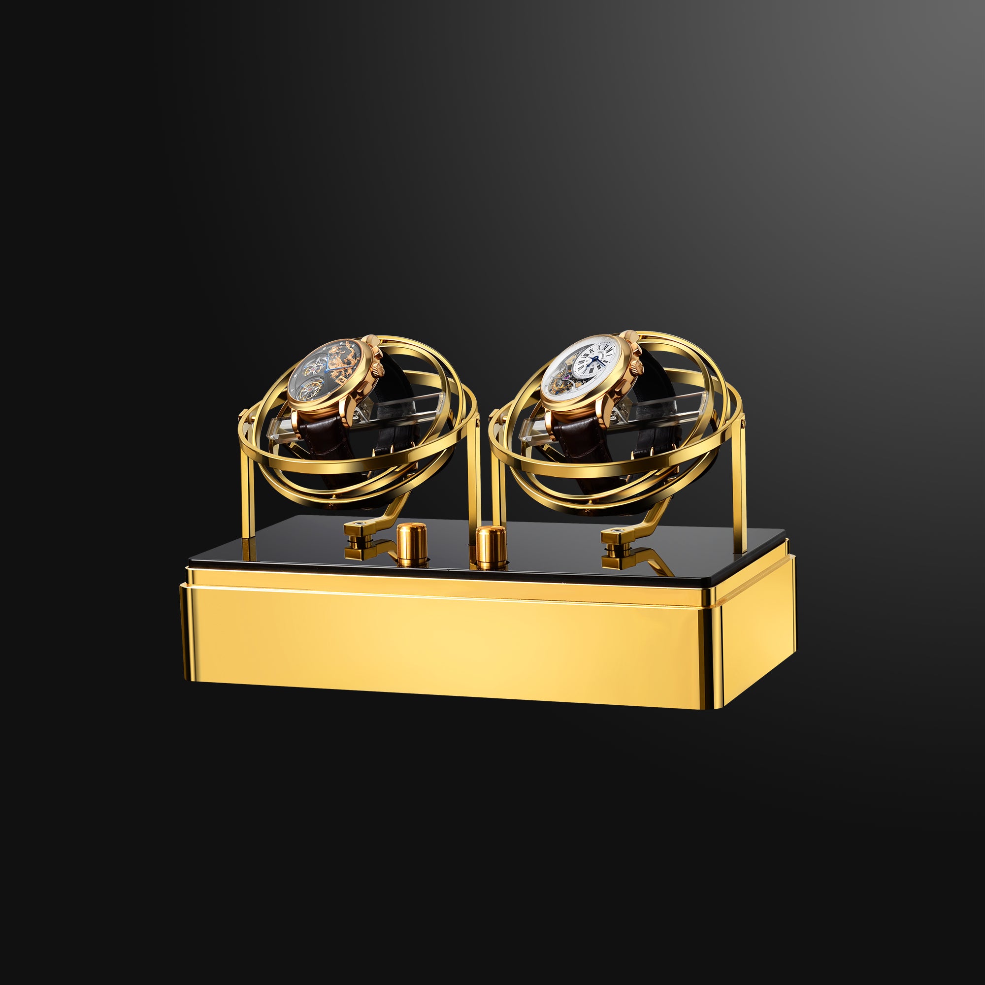 Watch Winder - Orbit Y2 Gold Edition - Gyro Automatic Watch Winder