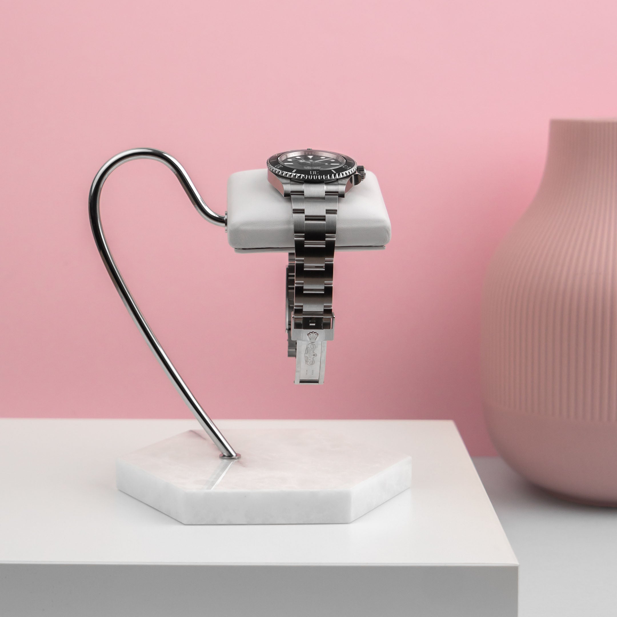 Watch Stand - White marble