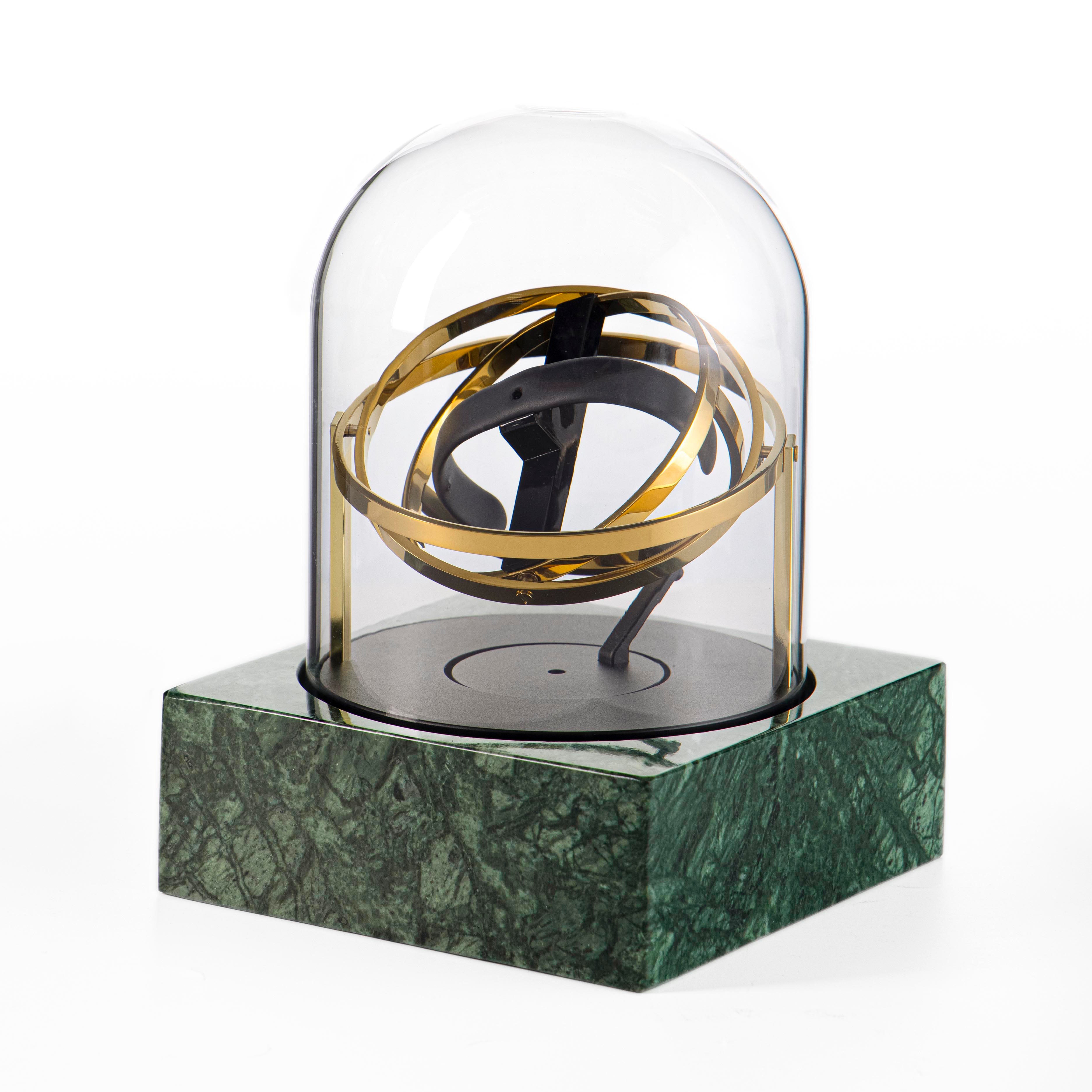 Single Watch Winder - Astronomia X1 Gold - Green Marble Edition