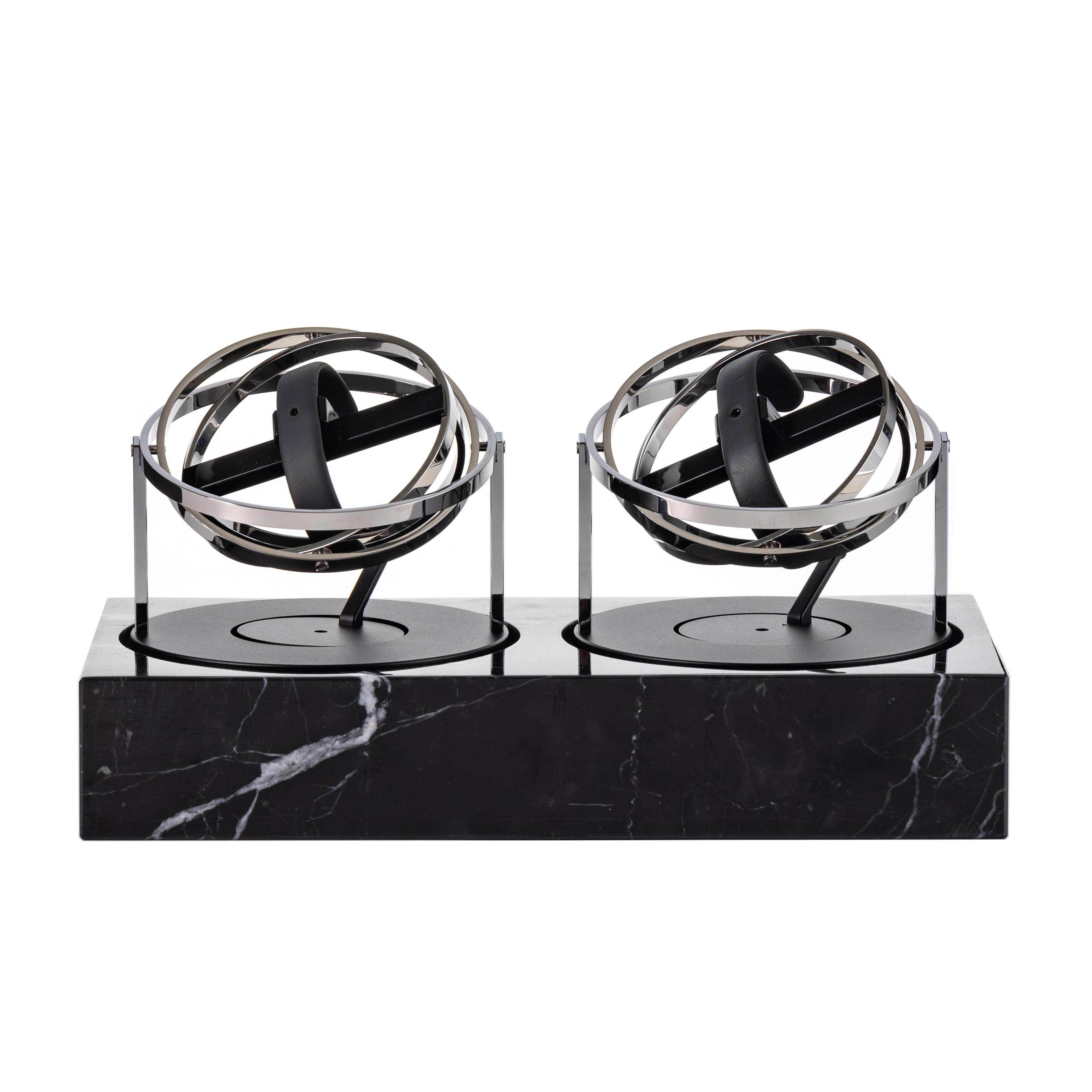 Double Watch Winder - Astronomia X1 Gold - Black Marble Edition