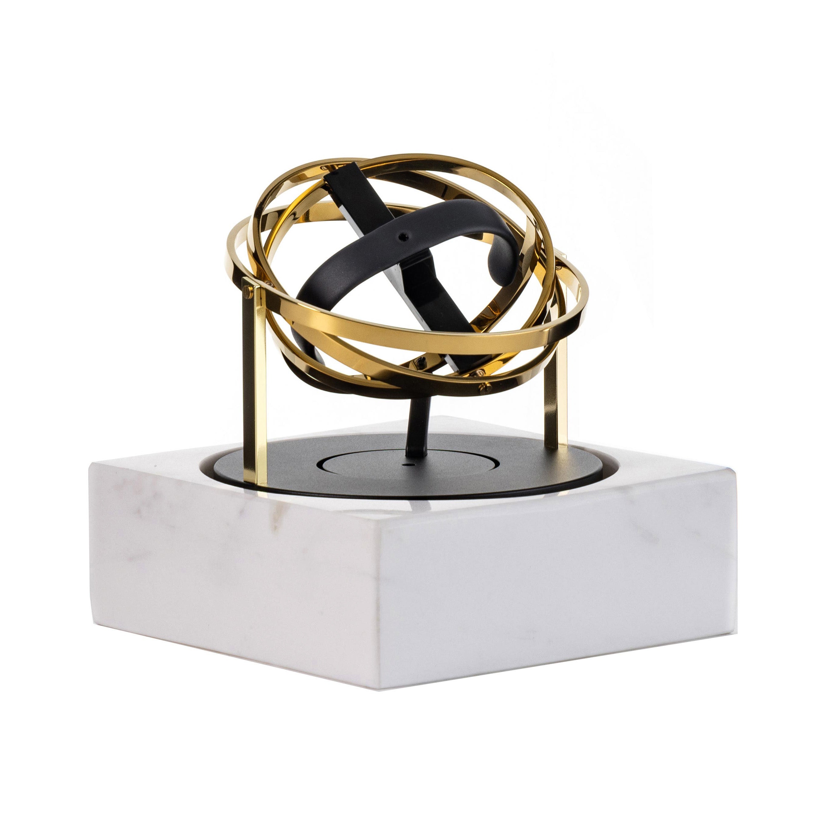 Single Watch Winder - Astronomia X1 Gold - White Marble Edition