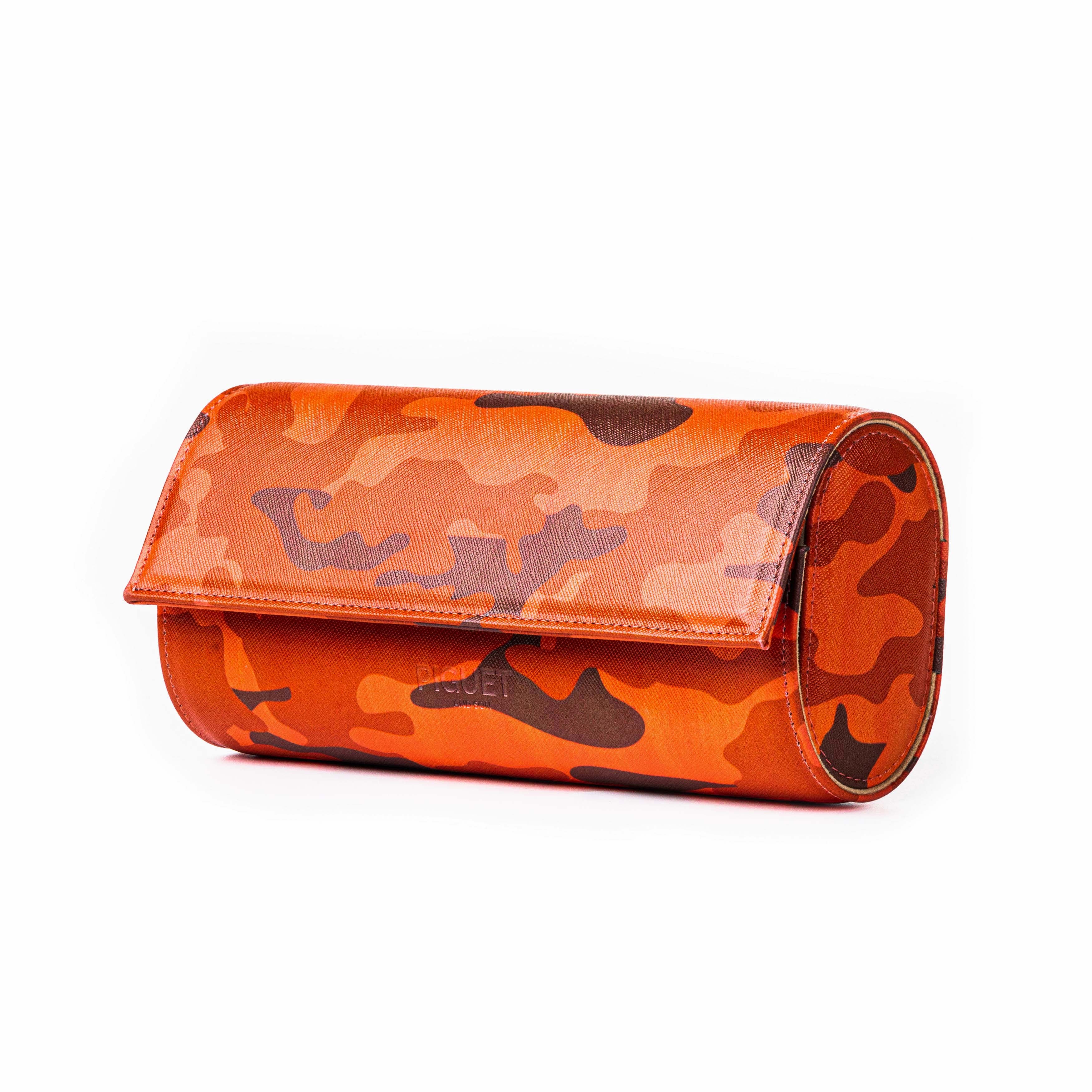 Red Camo Watch Roll - Three Watches