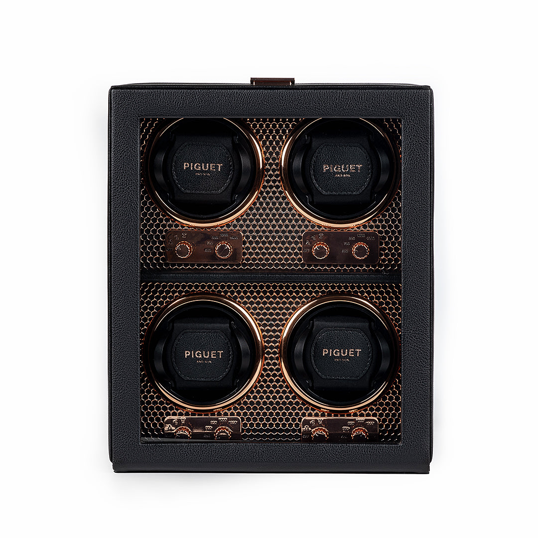 Quad Watch Winder - Racing Rose Gold Edition
