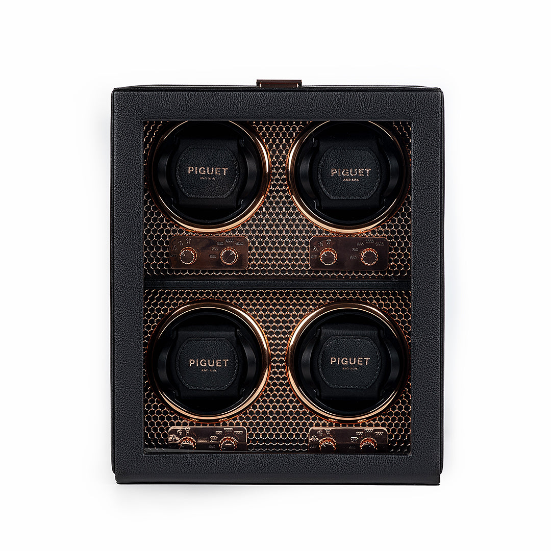 Quad Watch Winder - Racing Rose Gold Edition