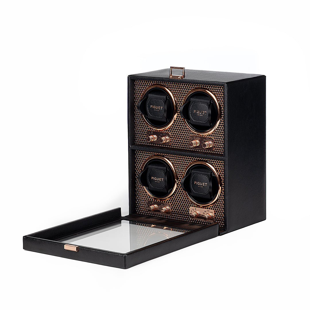 Quad Watch Winder - Racing Rose Gold Edition