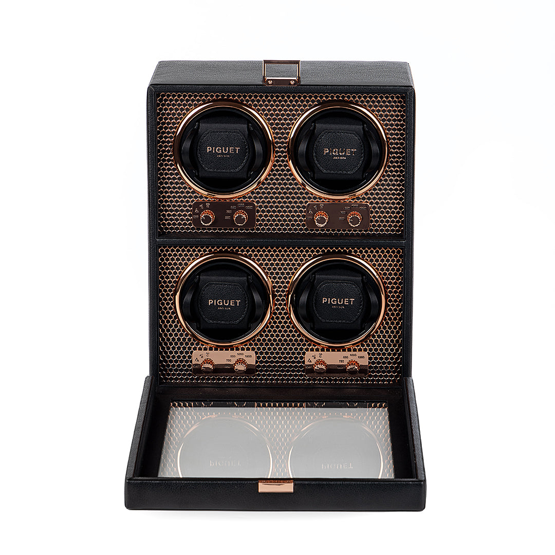 Quad Watch Winder - Racing Rose Gold Edition