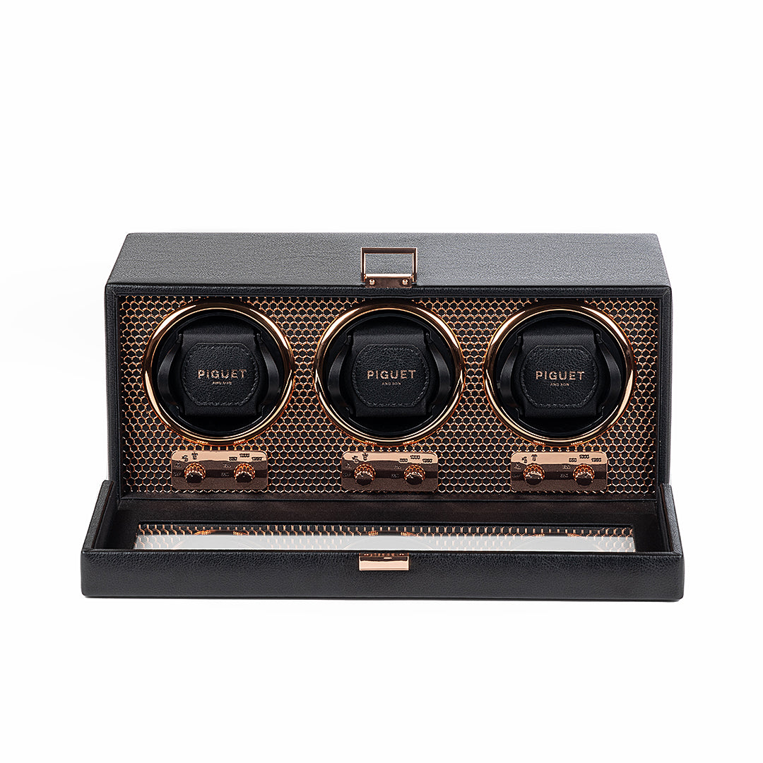 Triple Watch Winder - Racing Rose Gold Edition