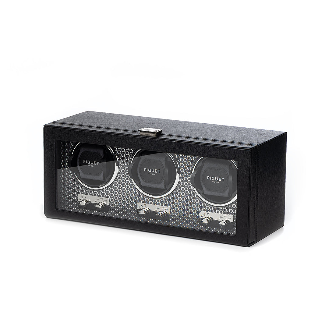 Triple Watch Winder - Racing Silver Edition