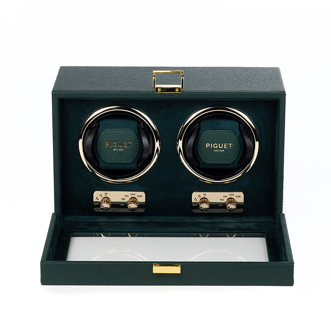 Double Watch Winder - Racing Green Edition
