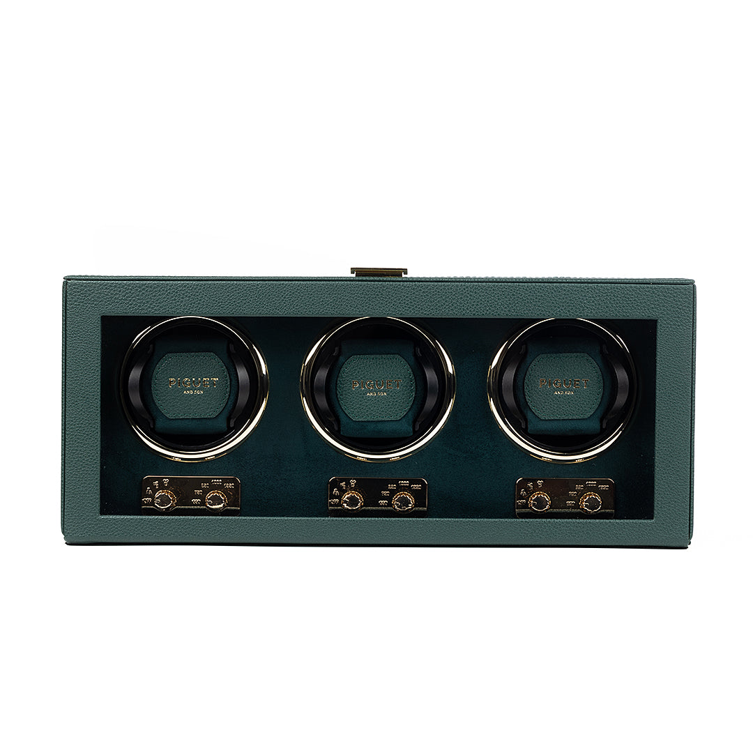 Triple Watch Winder - Racing Green Edition