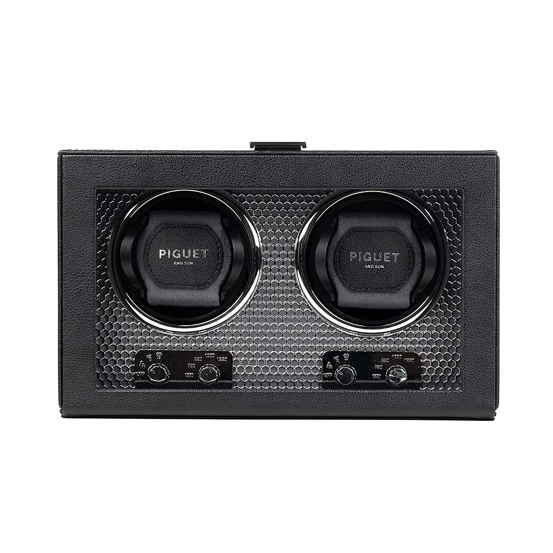 Double Watch Winder - Racing Silver Edition