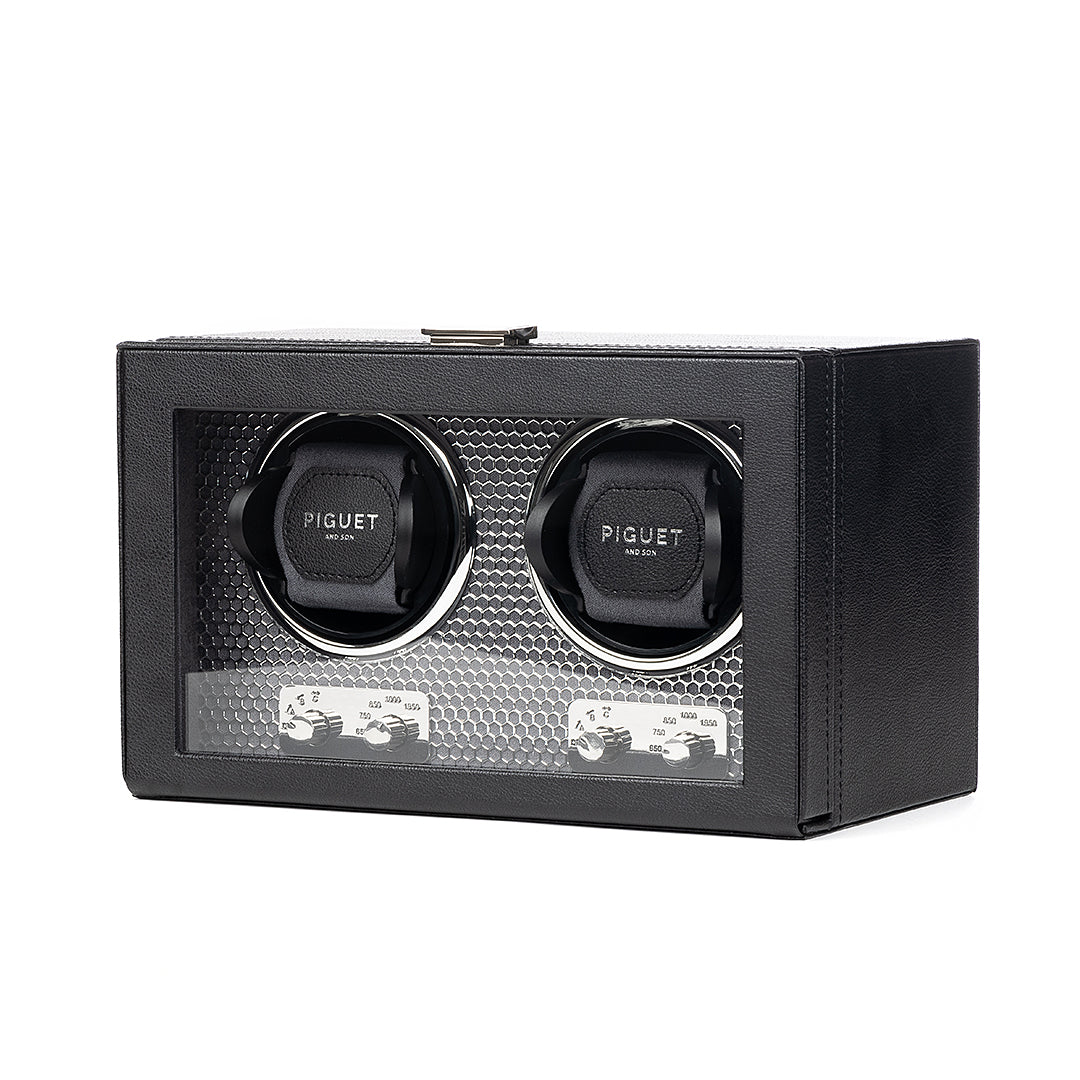 Double Watch Winder - Racing Silver Edition