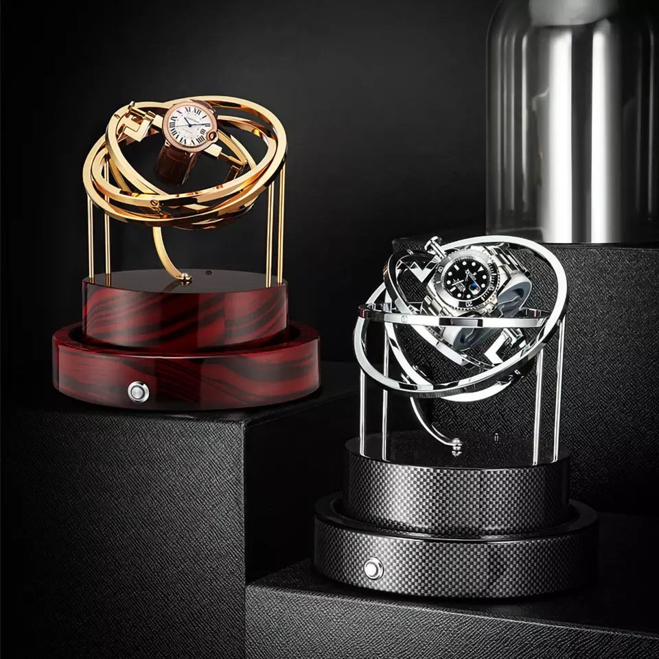 Watch Winder - Astronomia X2 Carbon Edition - Gyro Automatic Watch Winder
