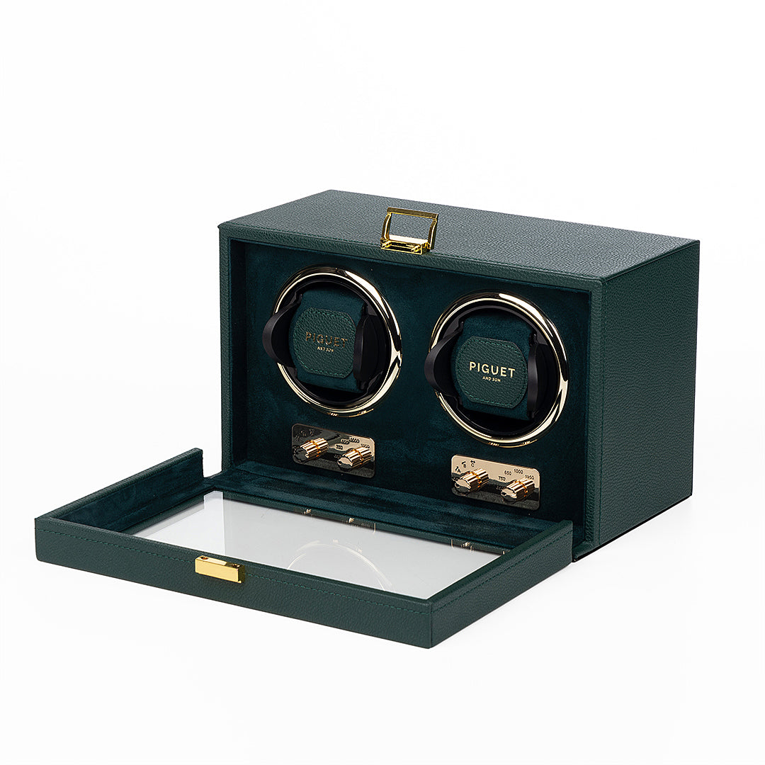 Double Watch Winder - Racing Green Edition