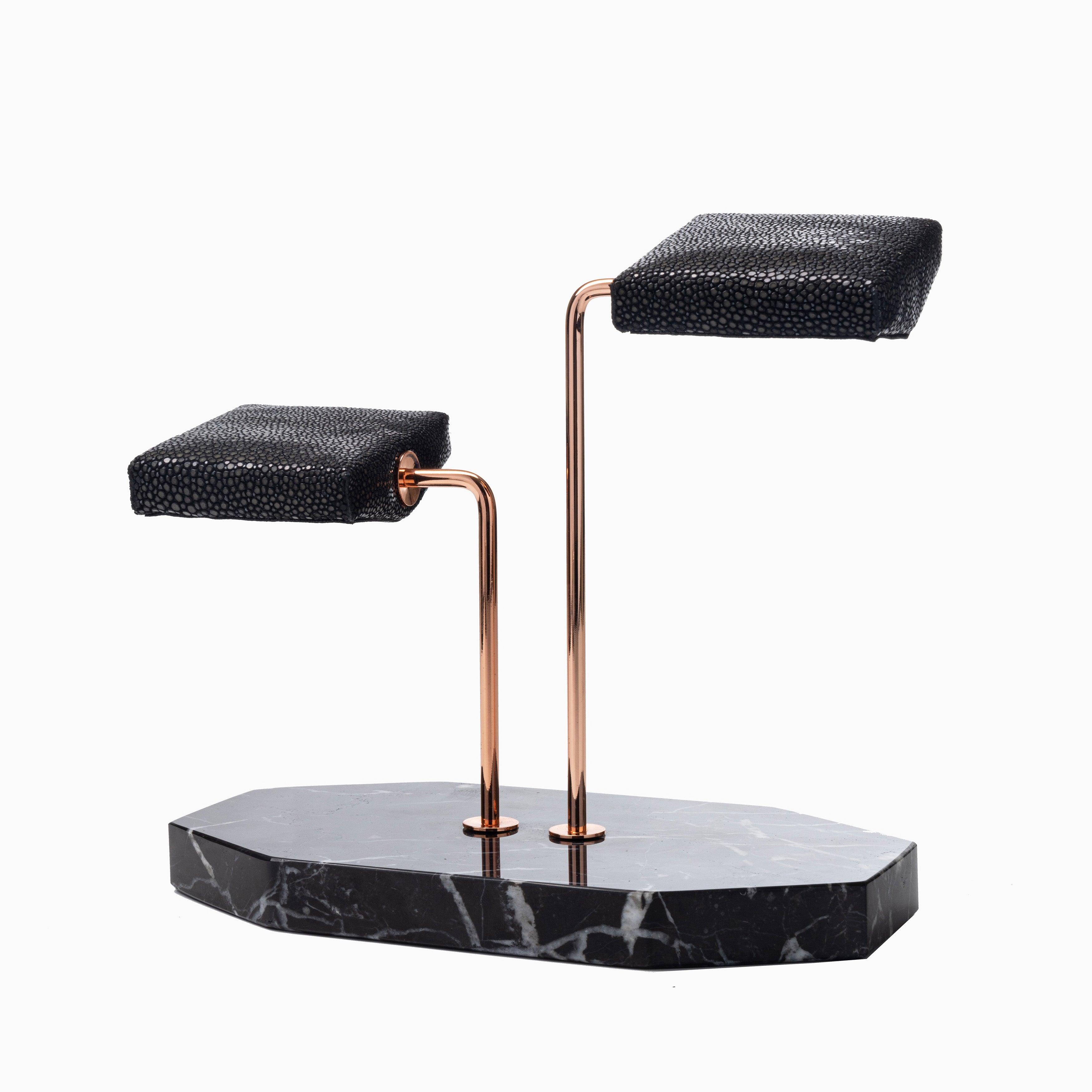 Dual Watch Stand - Black Stingray (Limited Edition)