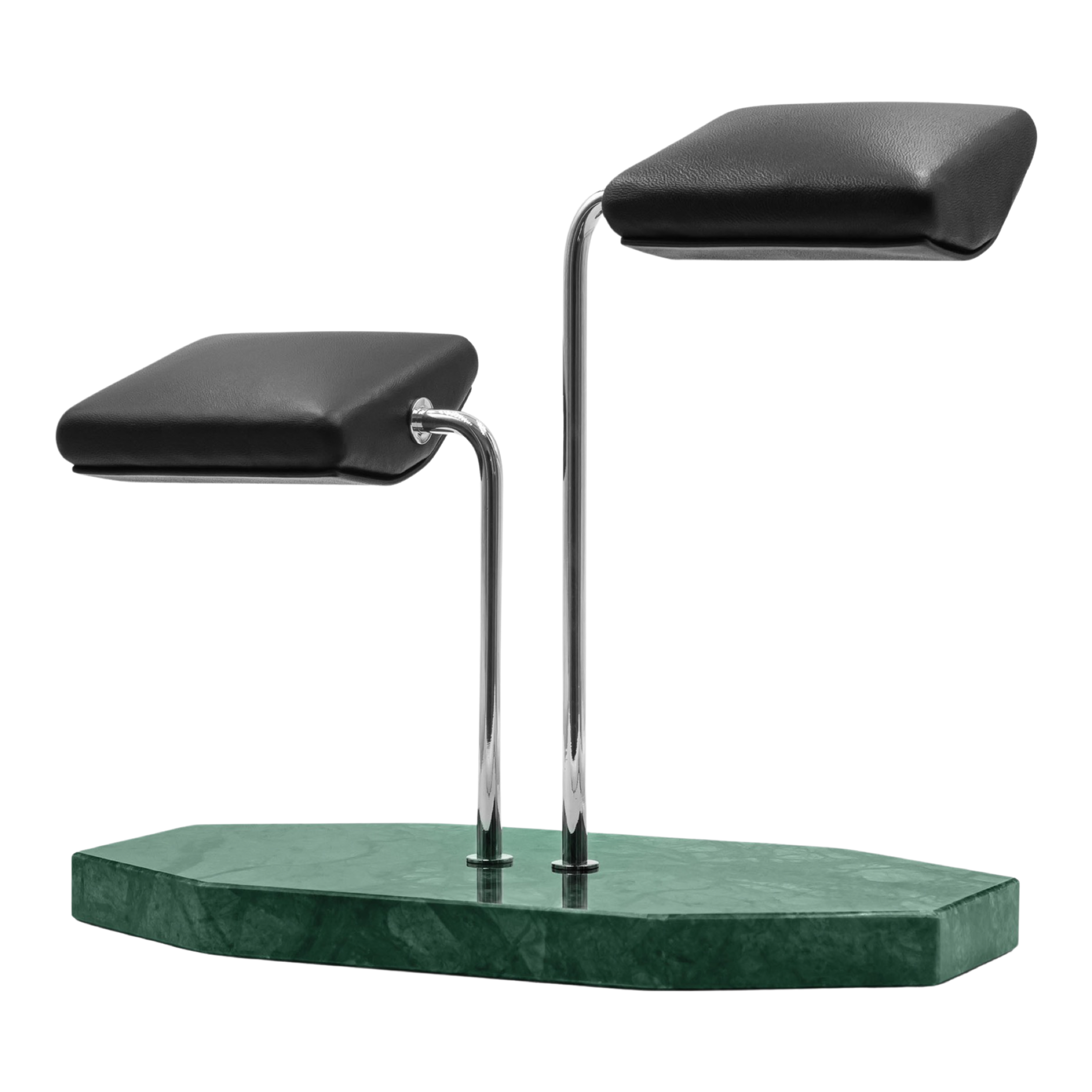 Dual Watch Stand - Green marble