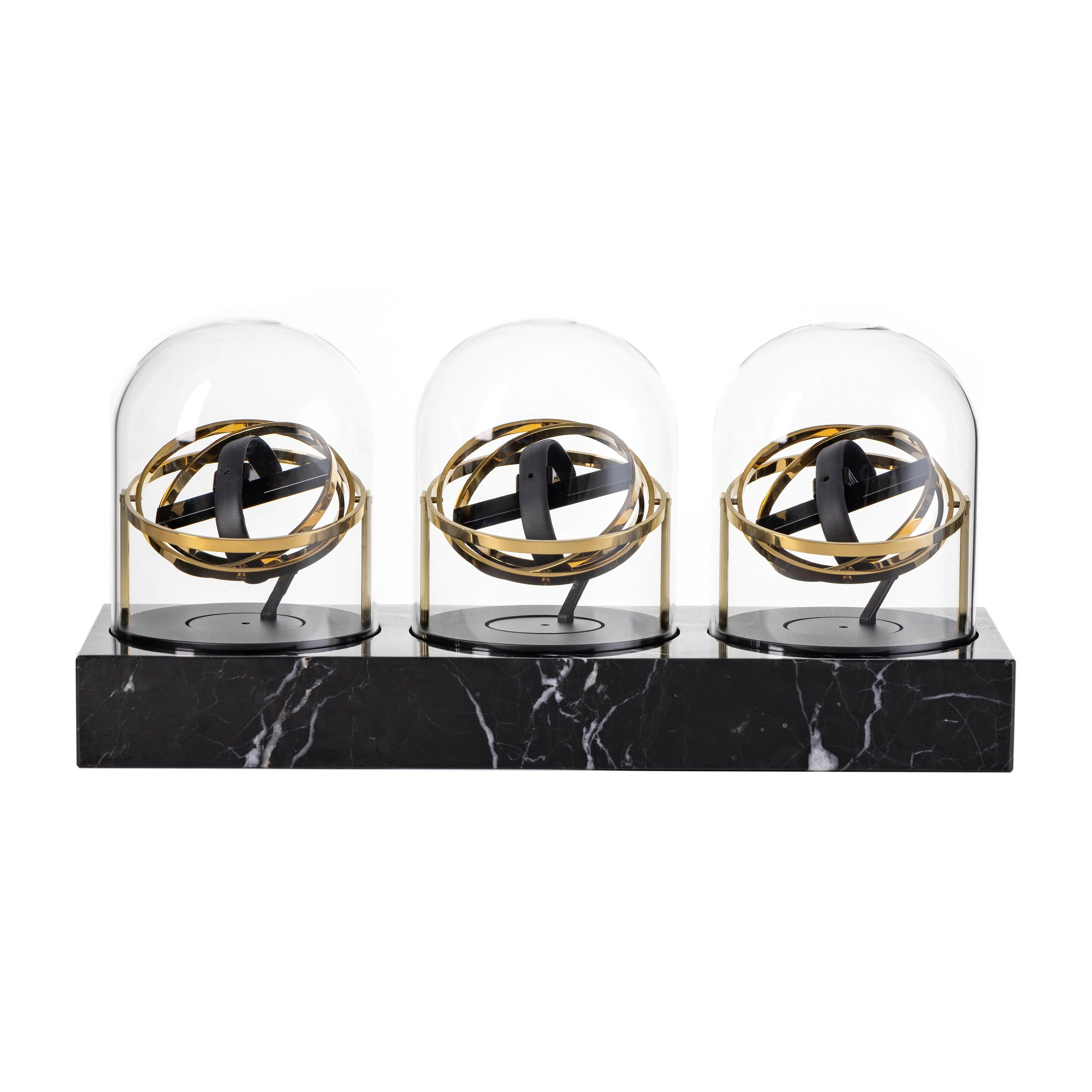 Triple Watch Winder - Astronomia X1 Gold - Black Marble Edition