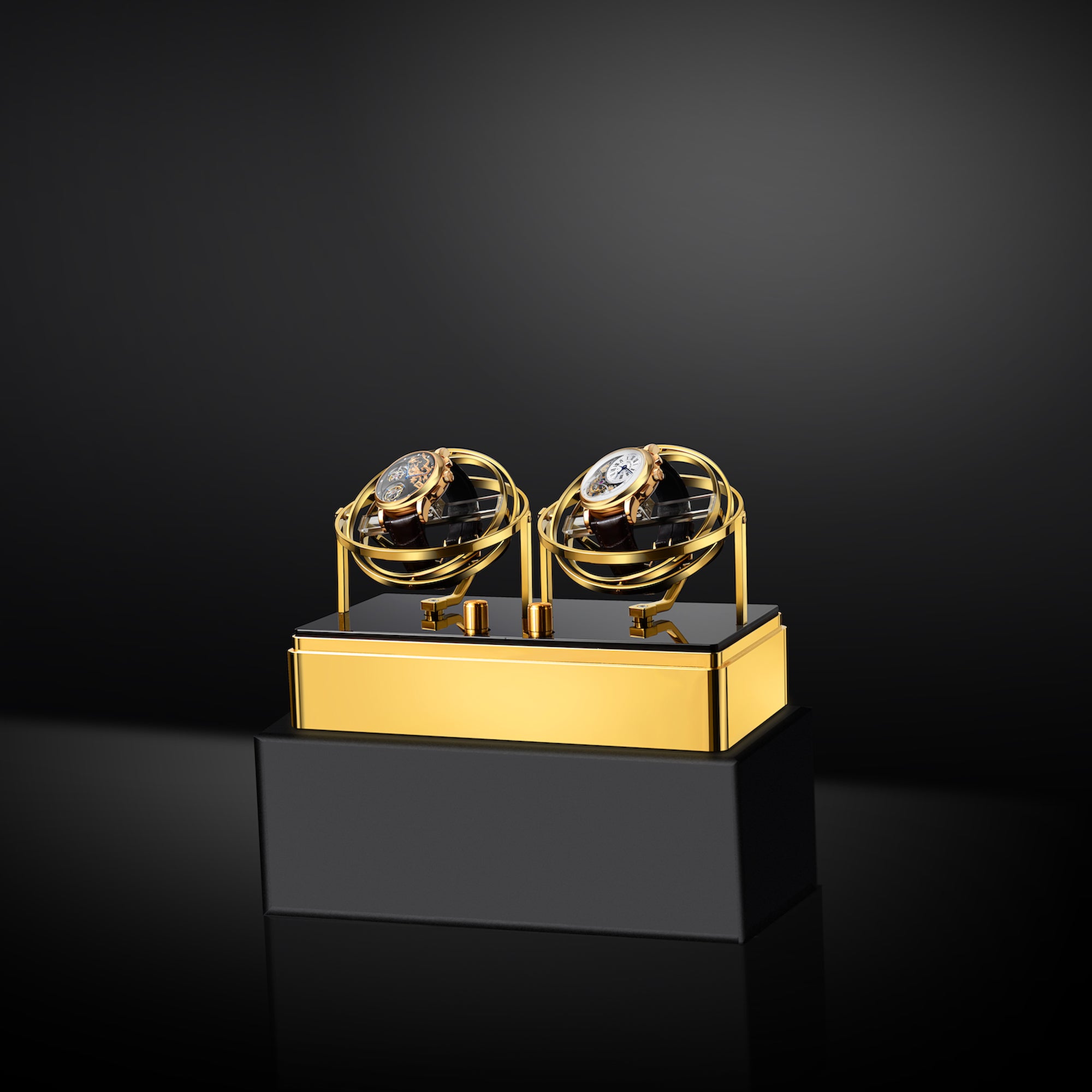 Watch Winder - Orbit Y2 Gold Edition - Gyro Automatic Watch Winder