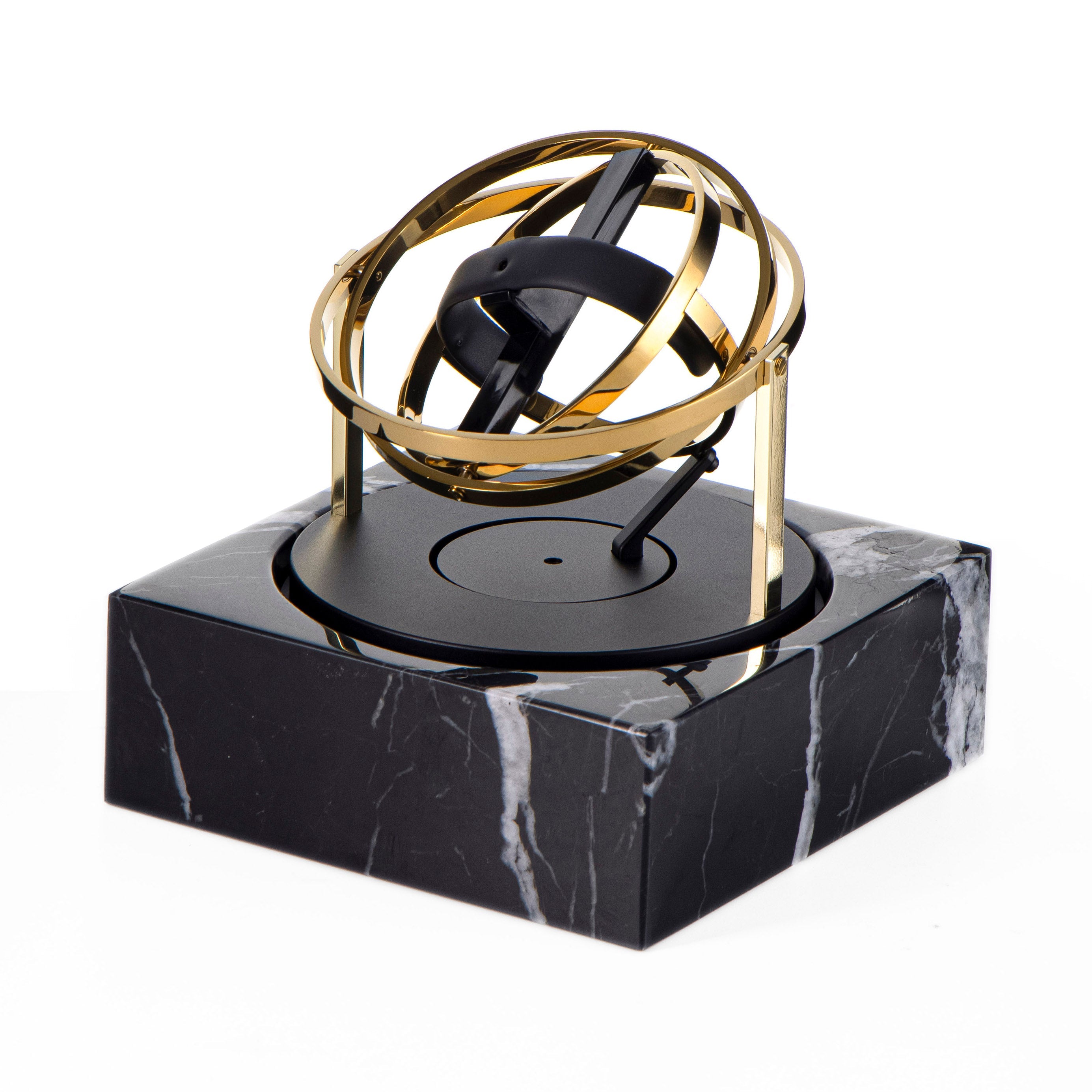 Single Watch Winder - Astronomia X1 Silver - Black Marble Edition