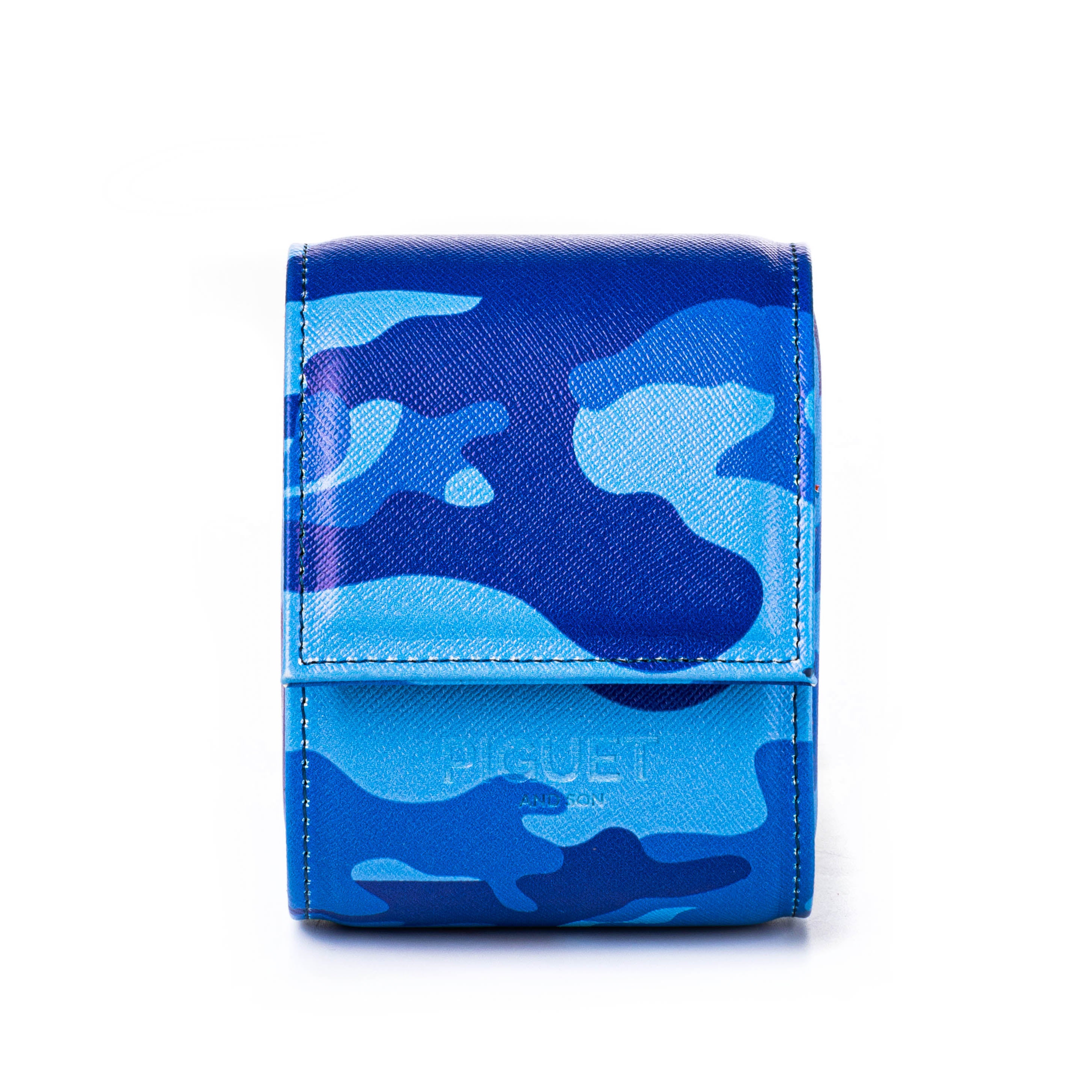 Blue Camo Watch Roll - One Watch