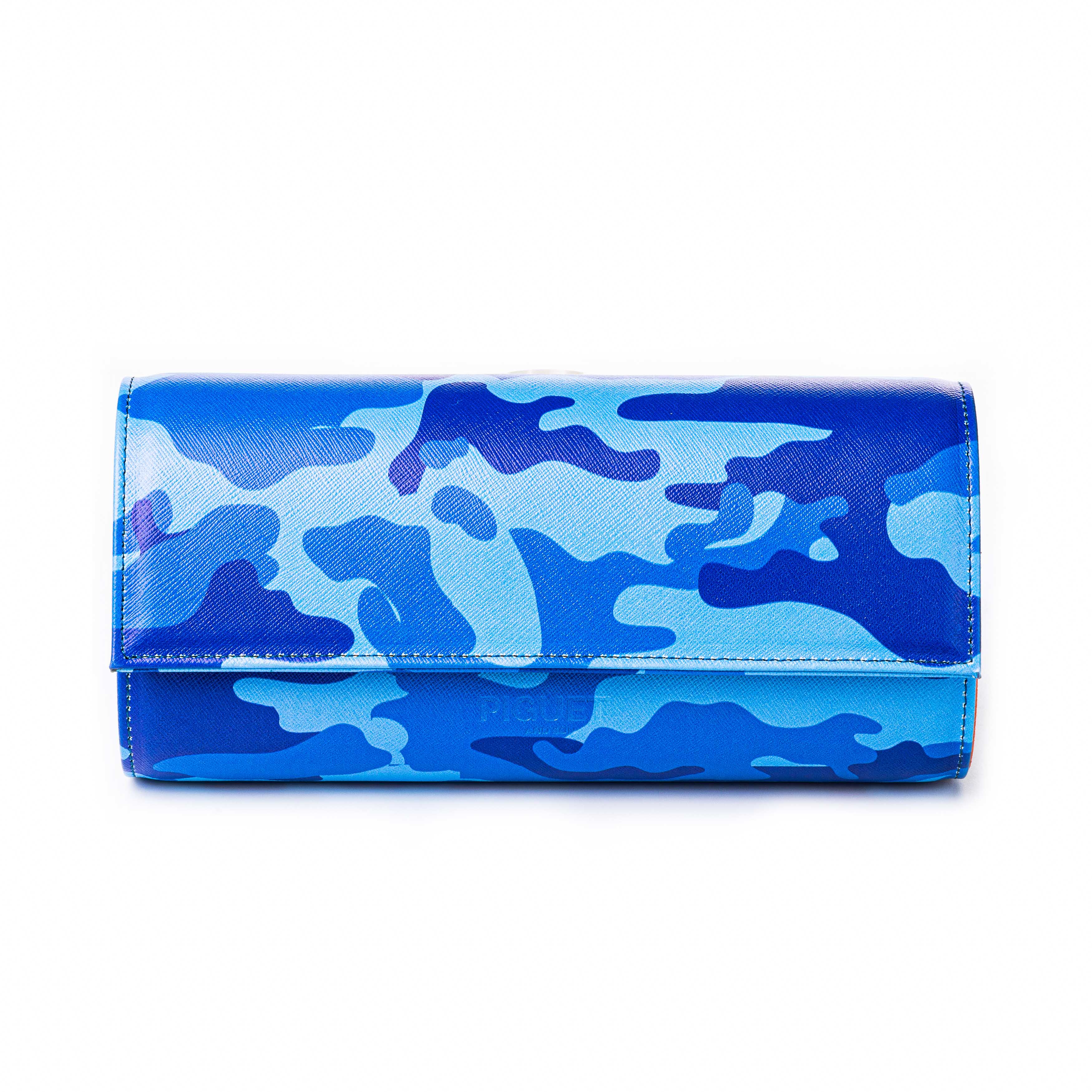 Blue Camo Watch Roll - Three Watches