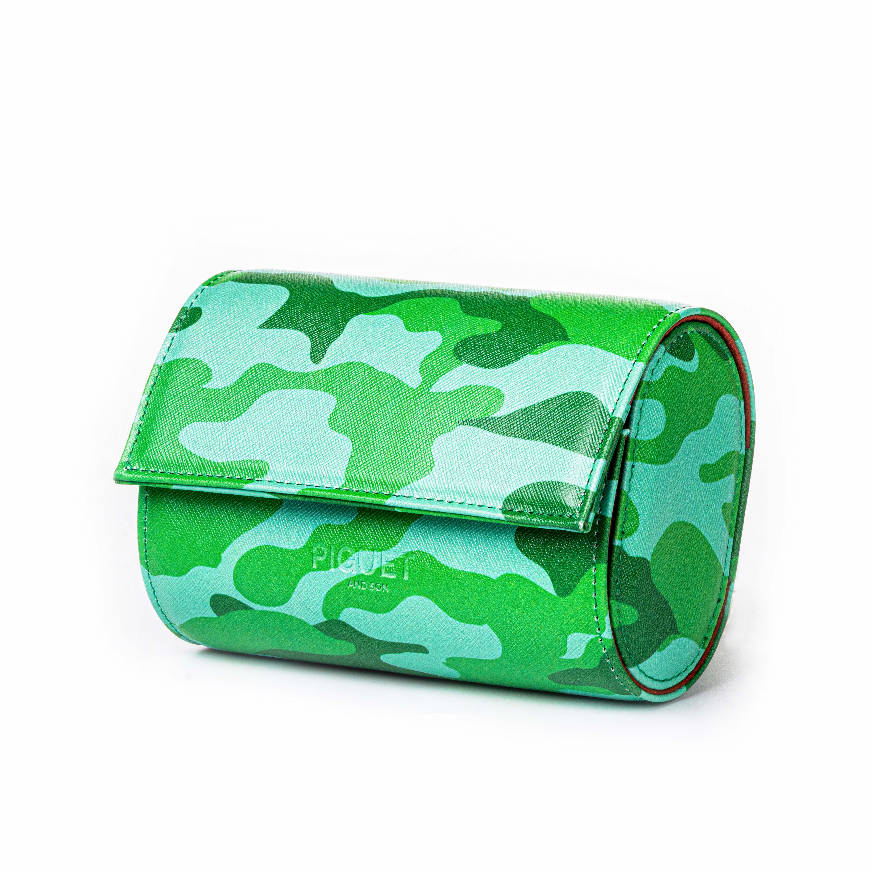 Green Camo Watch Roll - Two Watches