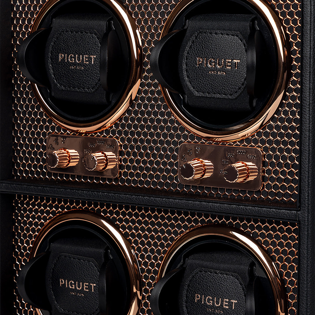 Quad Watch Winder - Racing Rose Gold Edition