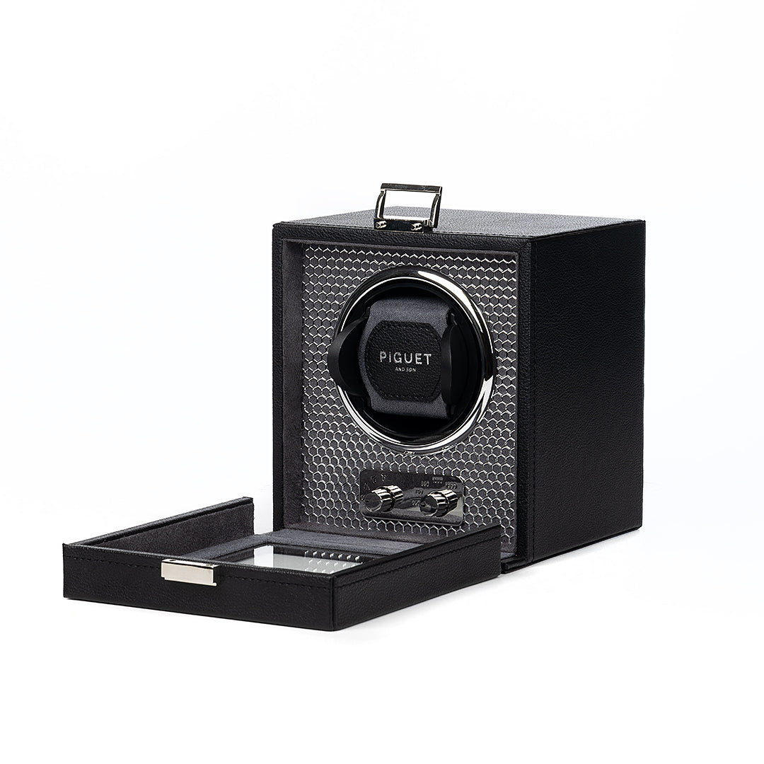 Single Watch Winder - Racing Silver Edition