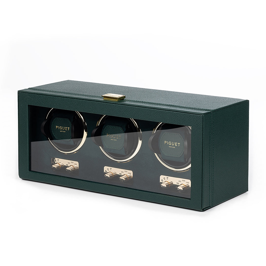 Triple Watch Winder - Racing Green Edition