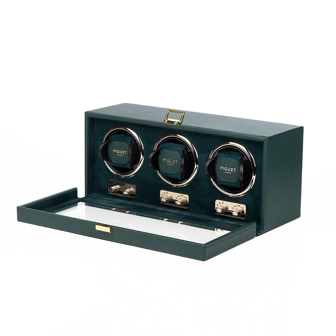 Triple Watch Winder - Racing Green Edition